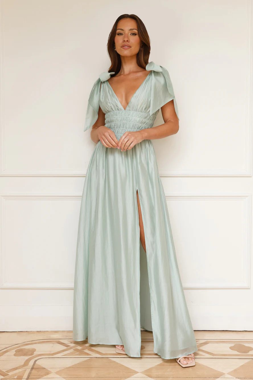 Eyes Of A Goddess Maxi Dress Sage