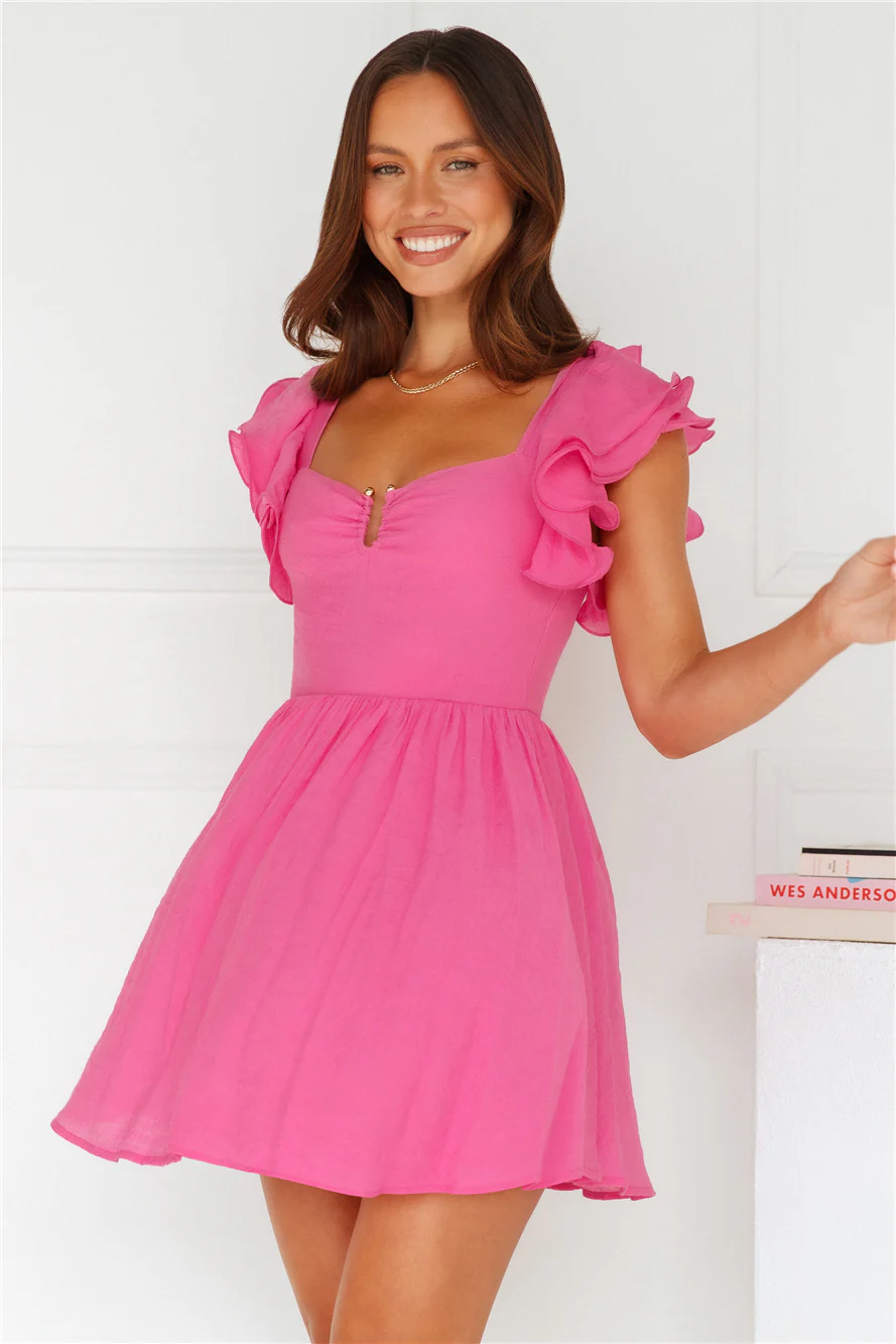 Provence De France Mini Dress Pink