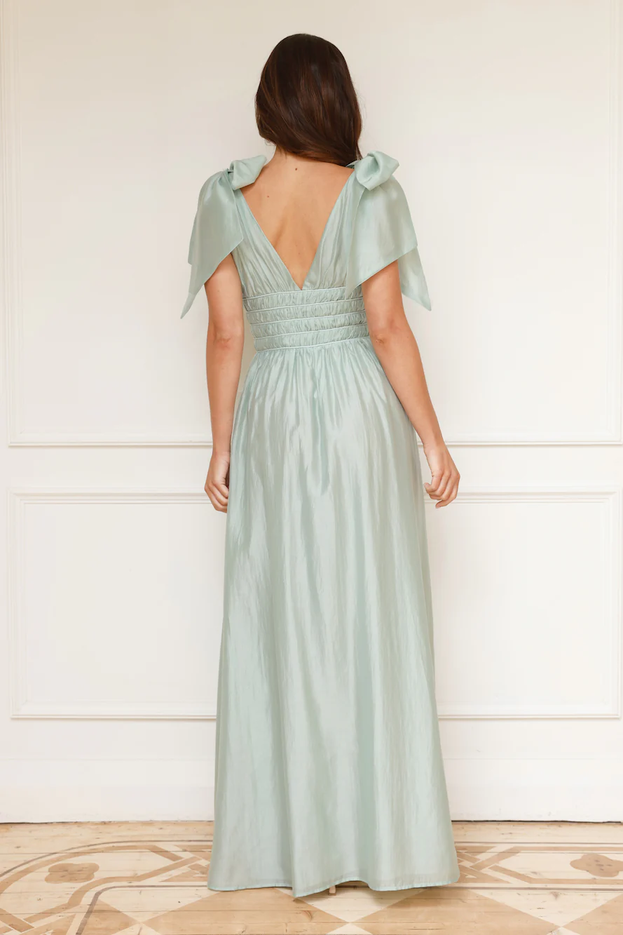 Eyes Of A Goddess Maxi Dress Sage