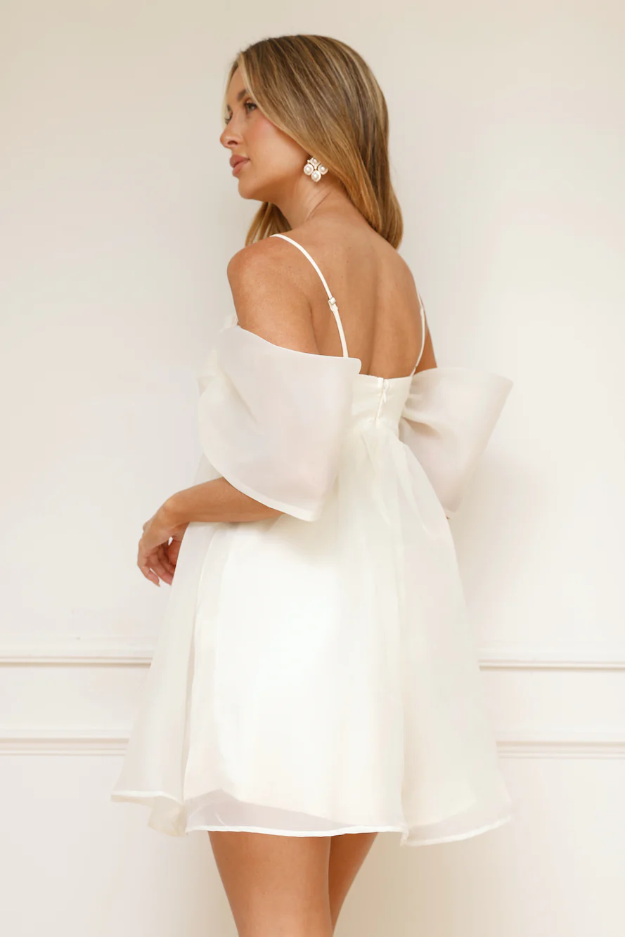 Embracing Formality Mini Dress White