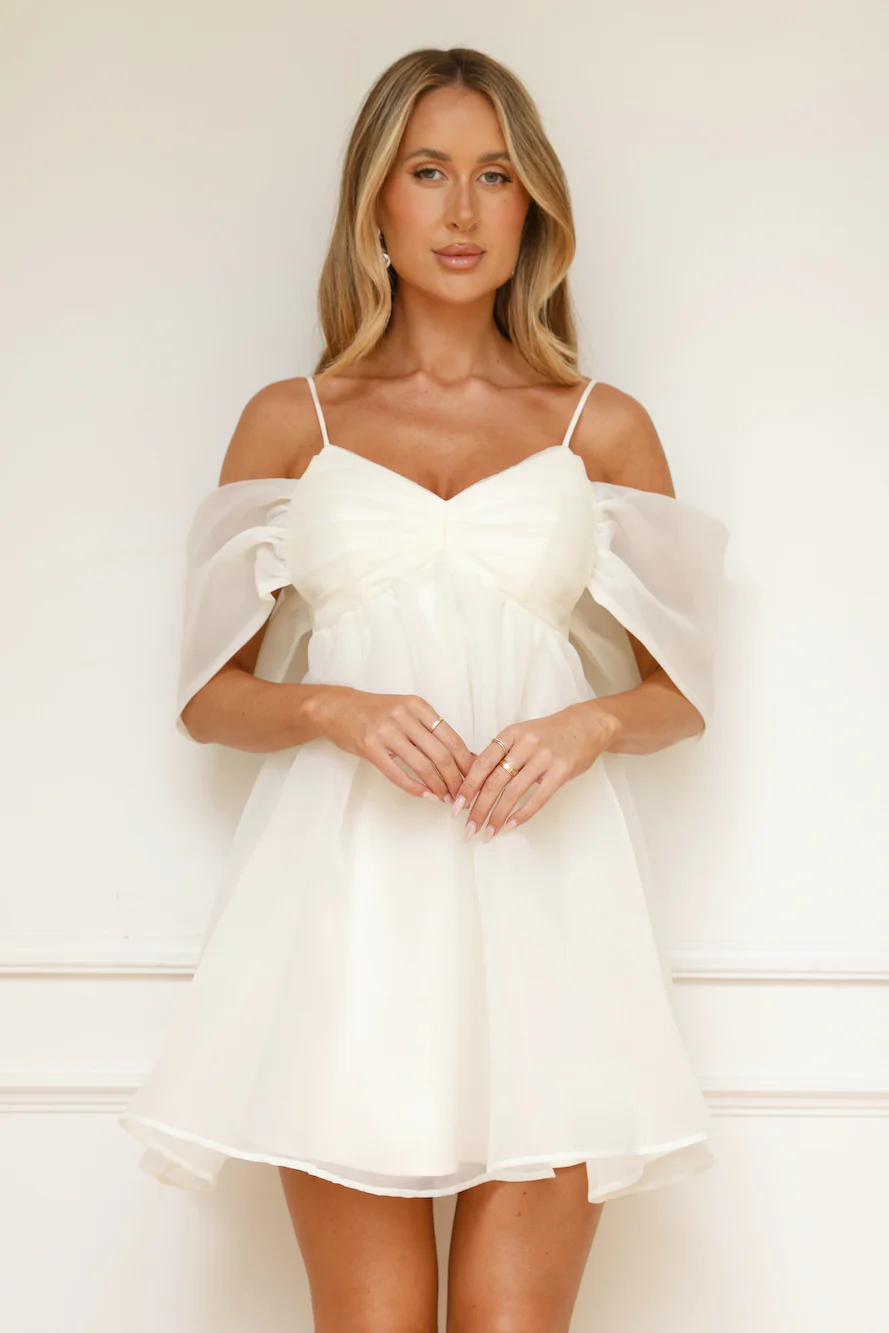 Embracing Formality Mini Dress White