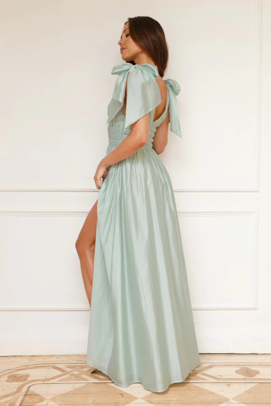 Eyes Of A Goddess Maxi Dress Sage