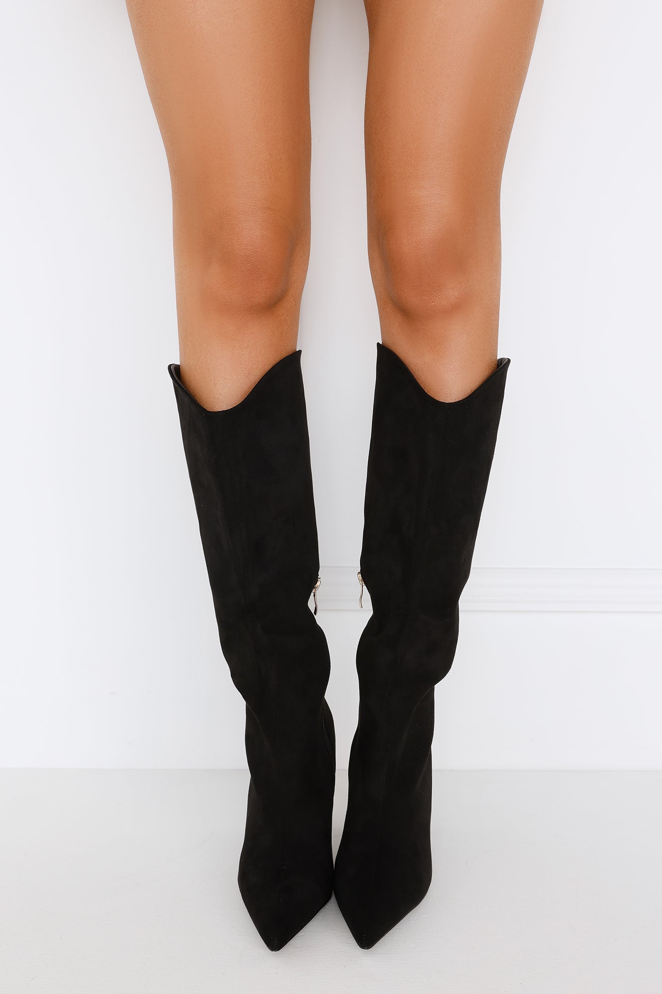 Selma Boots Black Suede