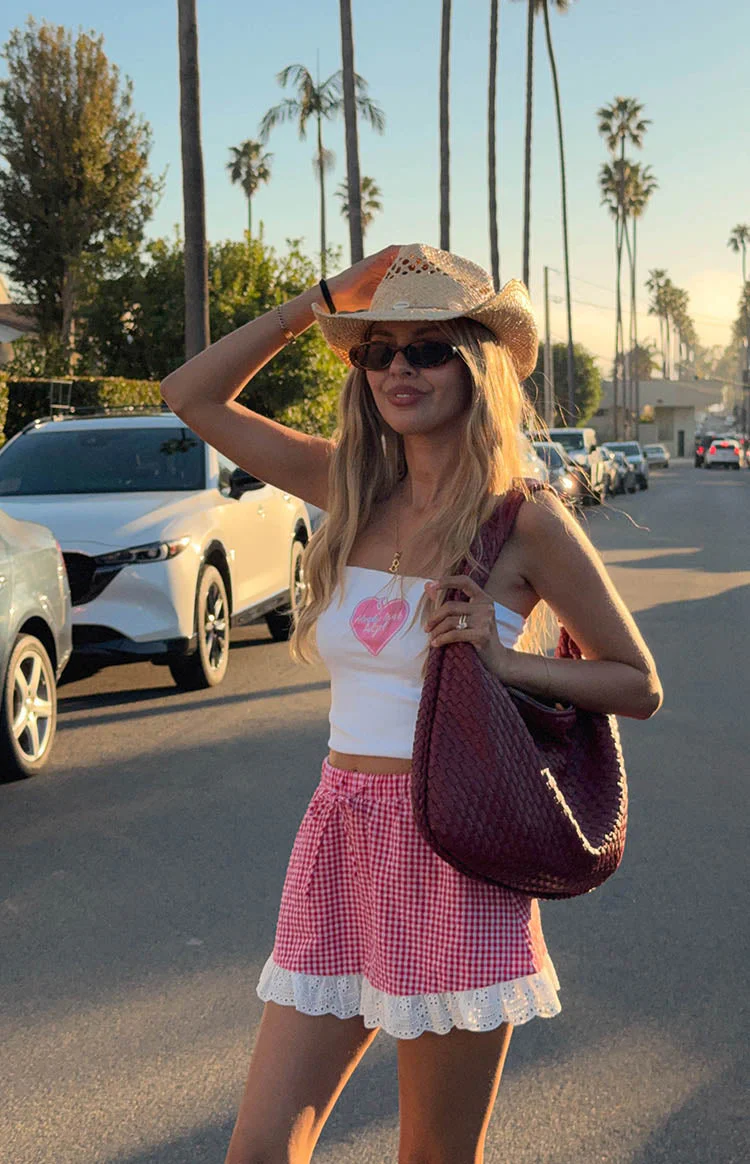 Honky Tonk White Tube Top