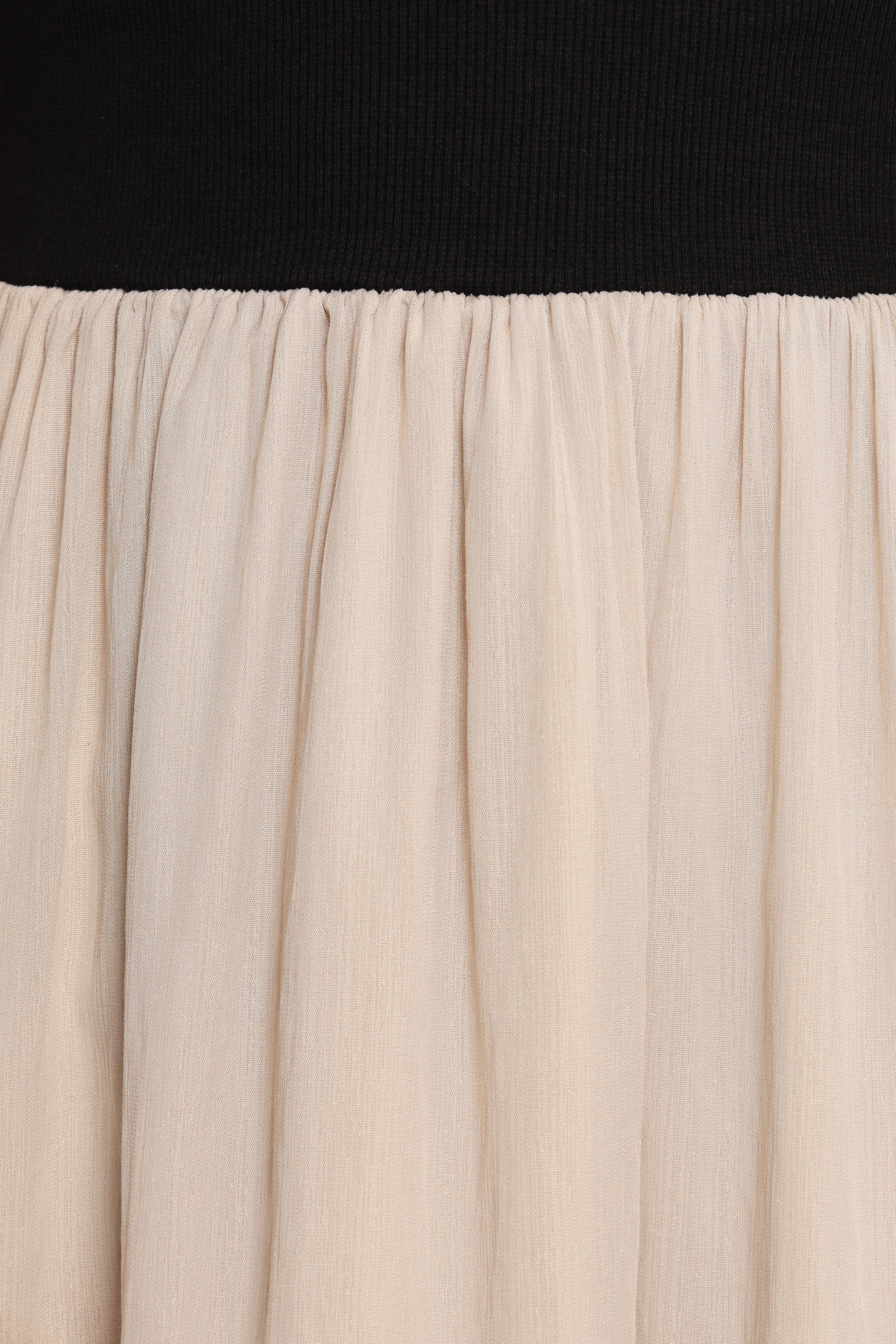 Isolde Midi Dress - Black/Beige