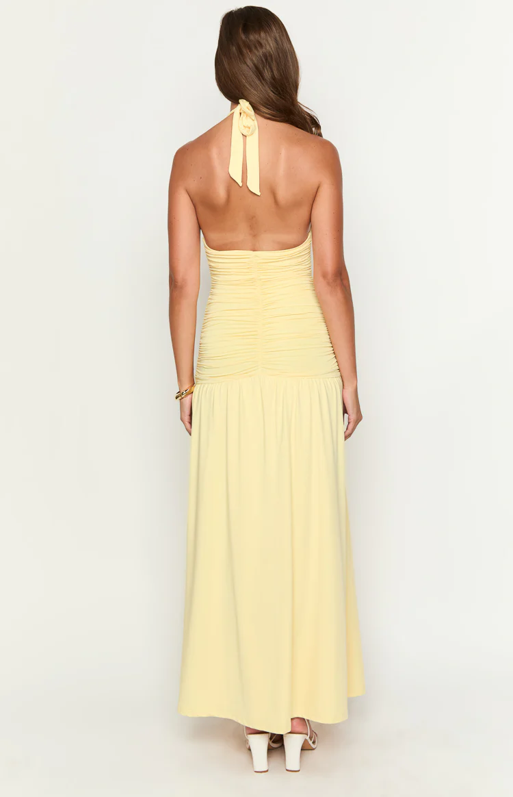 Gloria Yellow Maxi Dress