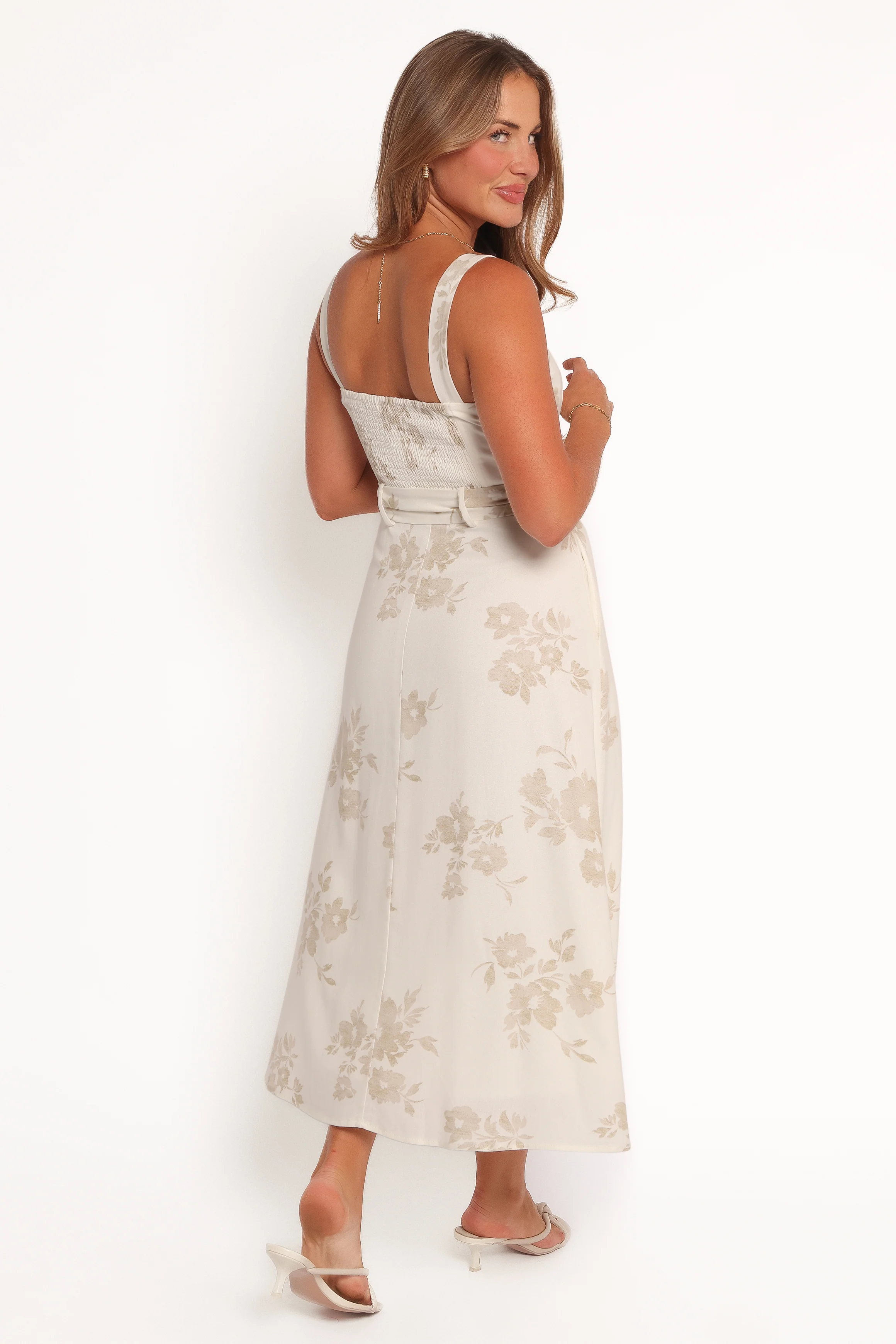 Liora Midi Dress - Antique White