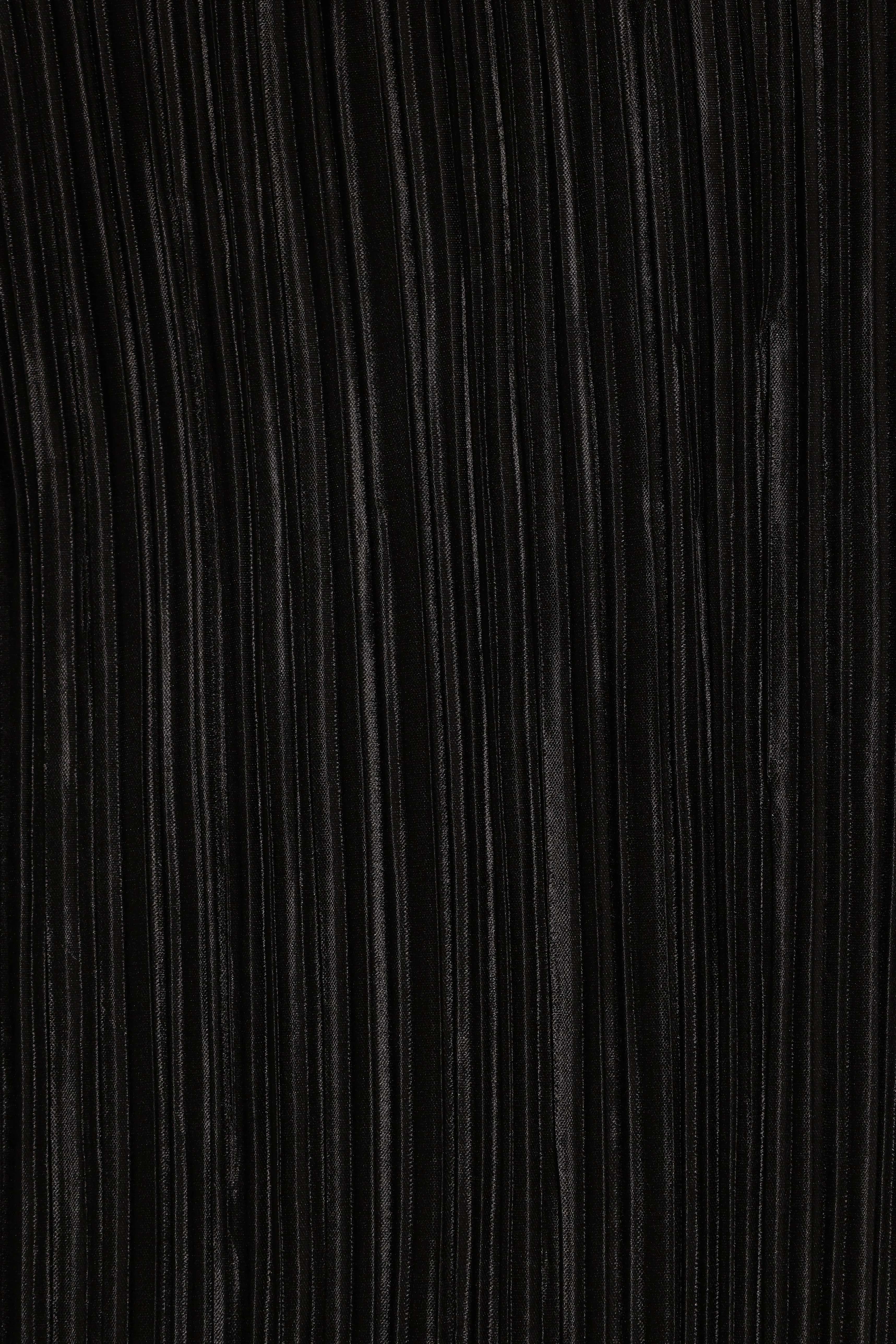 Melody Plisse Halter Maxi Dress - Black