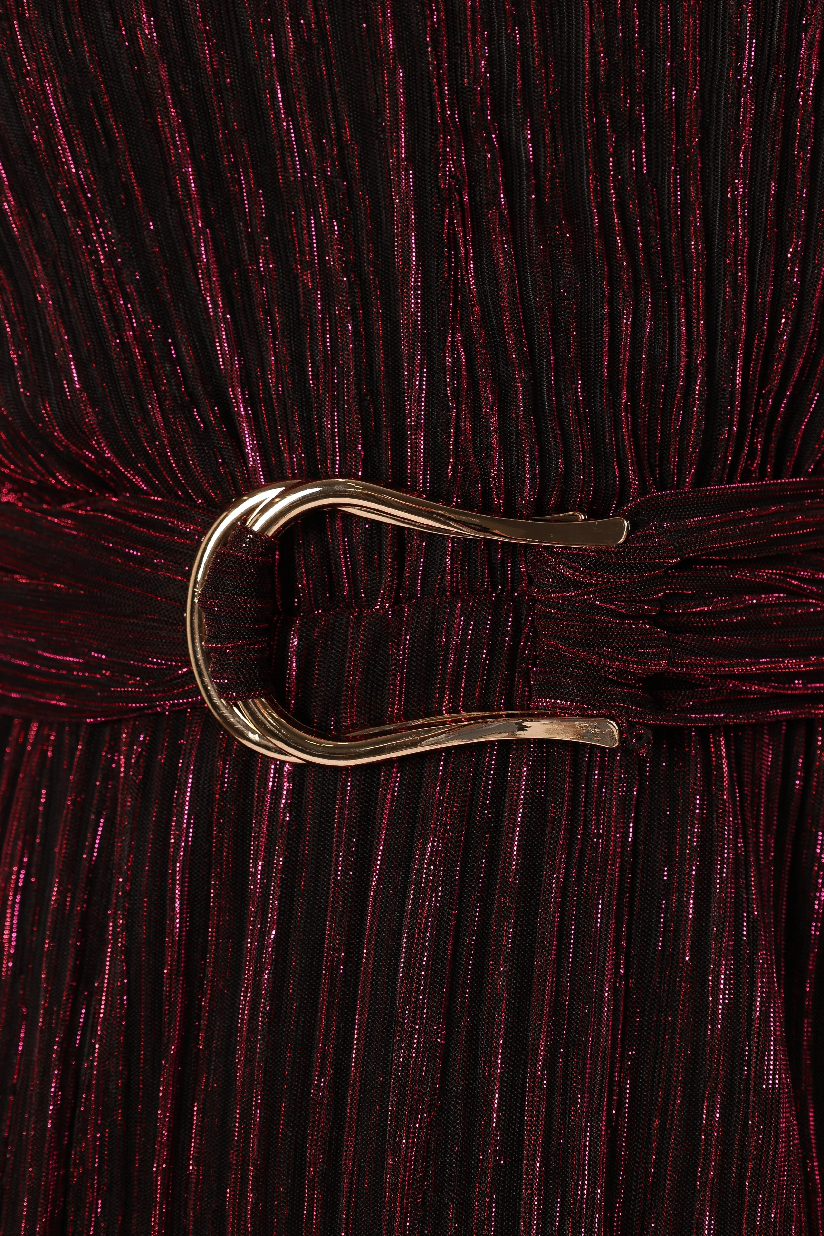 Glimmer Long Sleeve Mini Dress - Pink