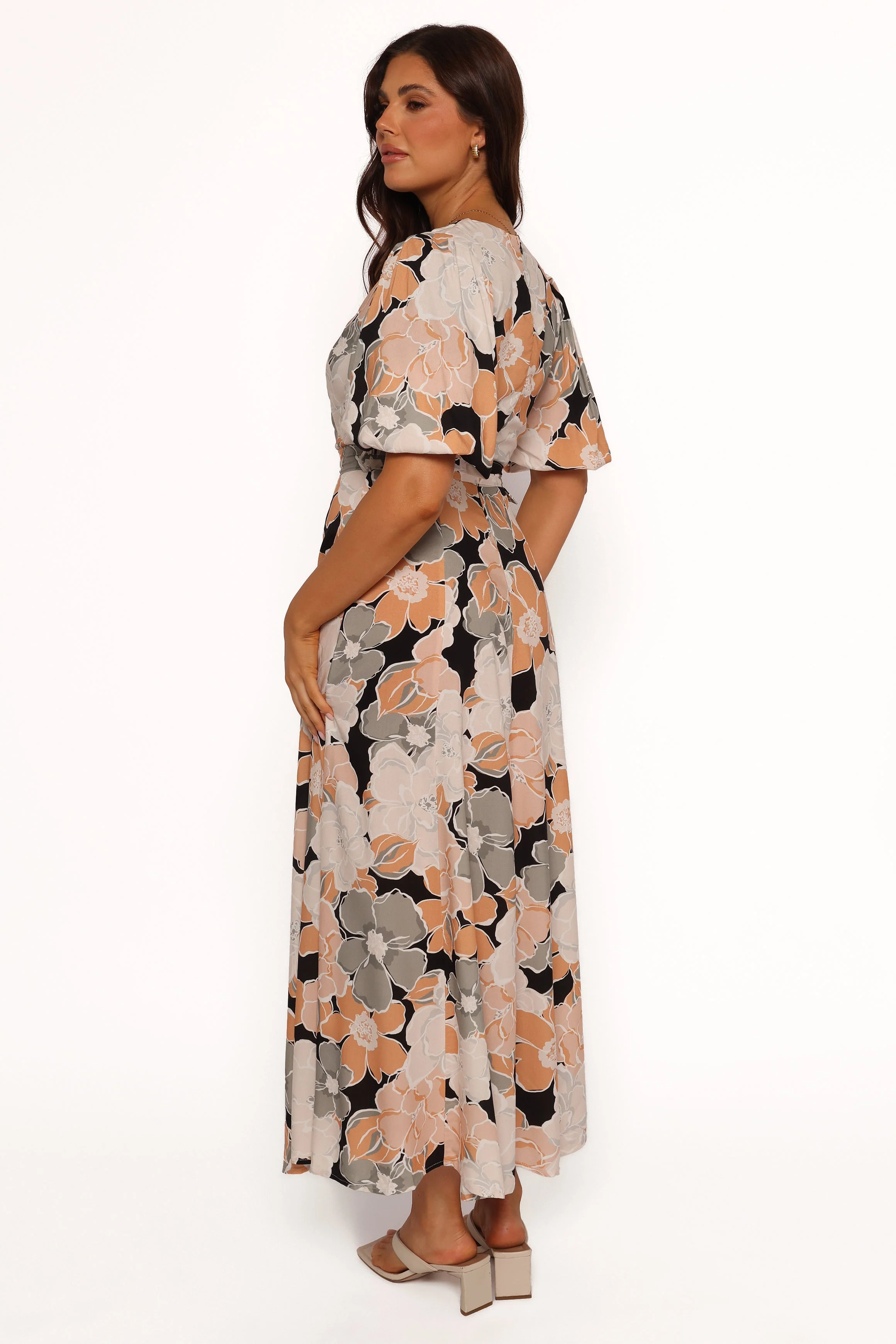 Tiarni Maxi Dress - Black Floral