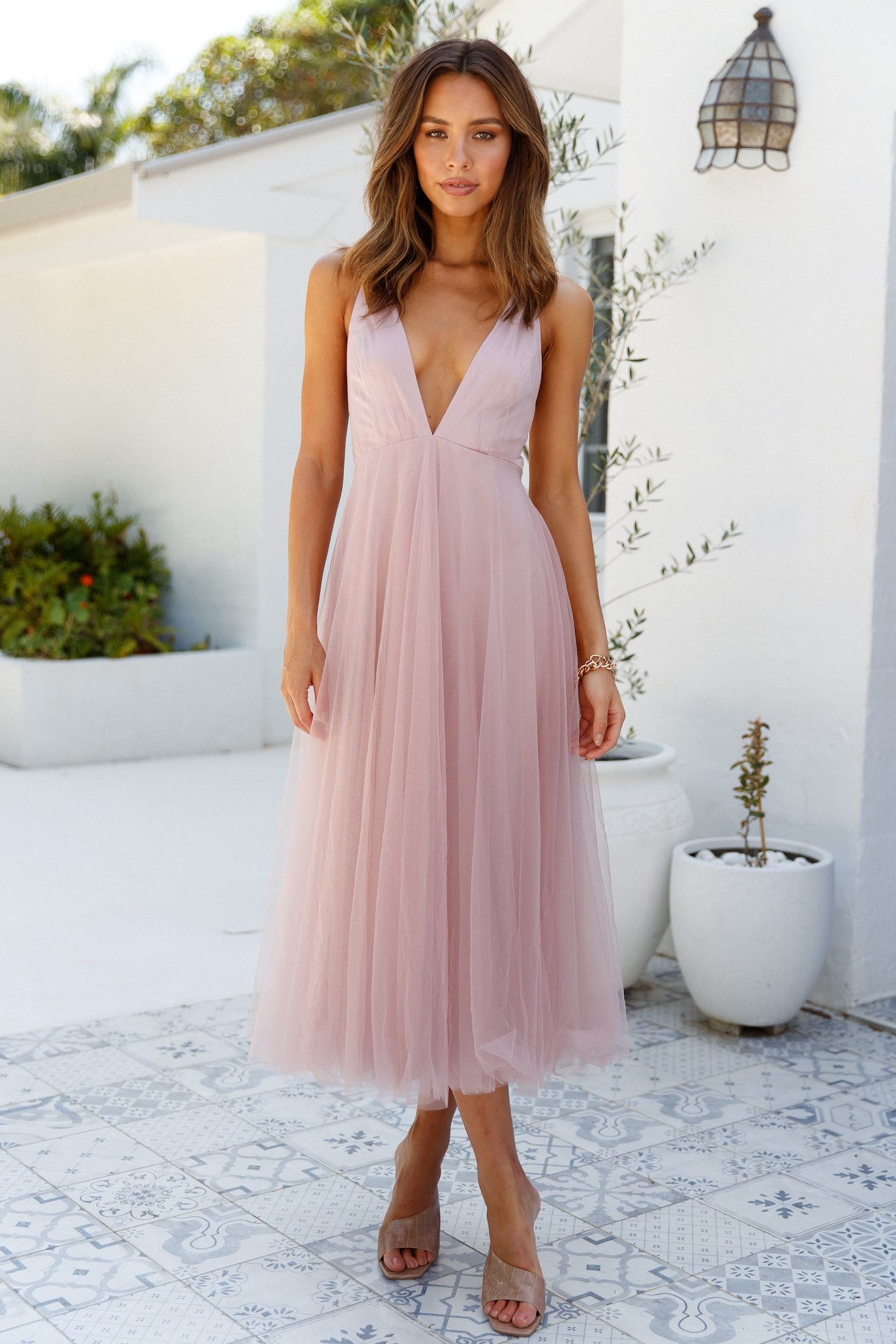 Summer Cinderella Midi Dress Lilac