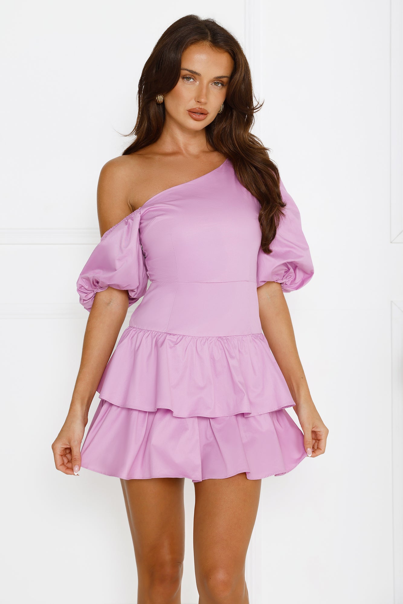 Ladylike Etiquette Mini Dress Lilac