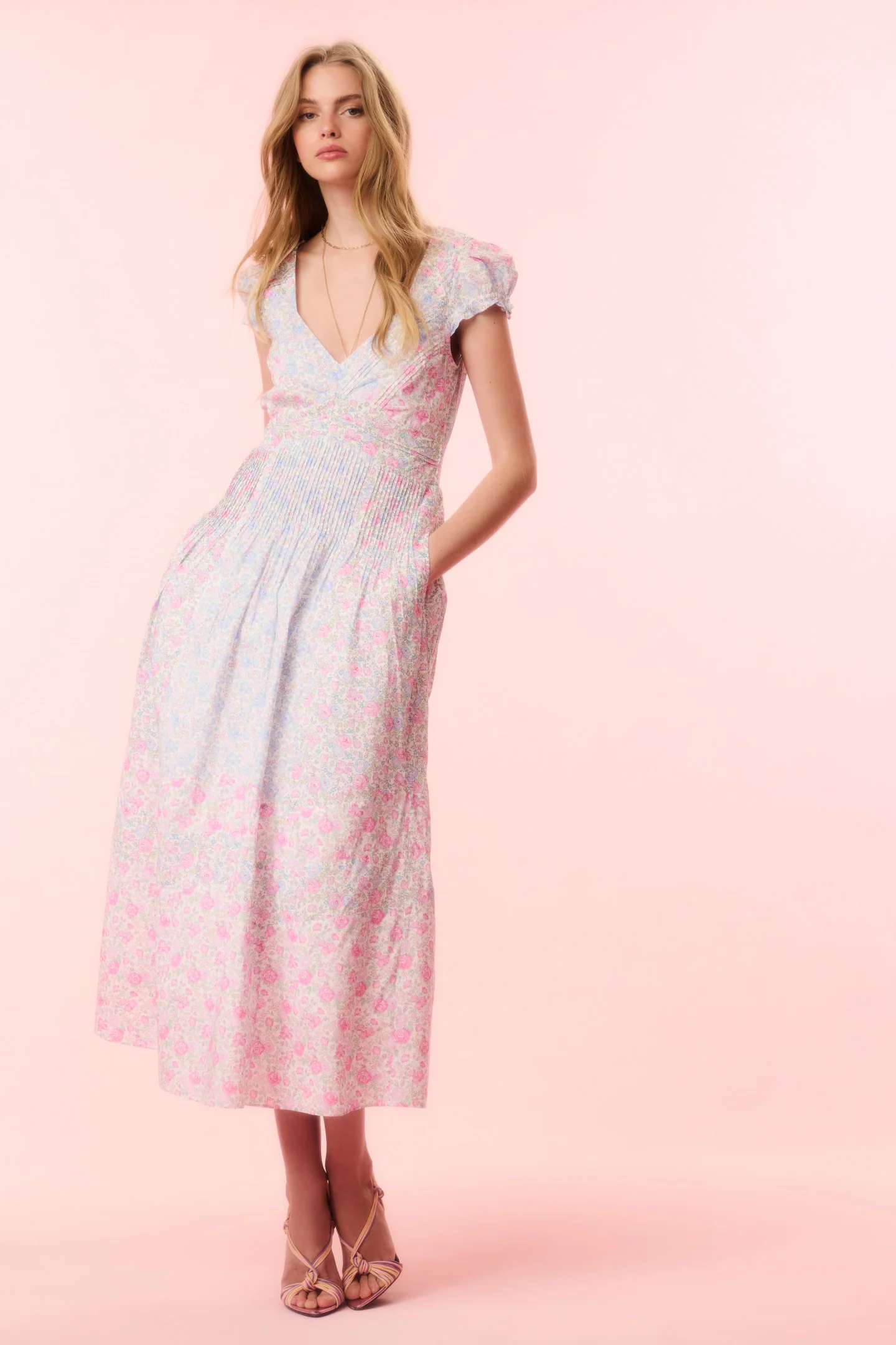 Suvi Liberty Fabric Midi Dress