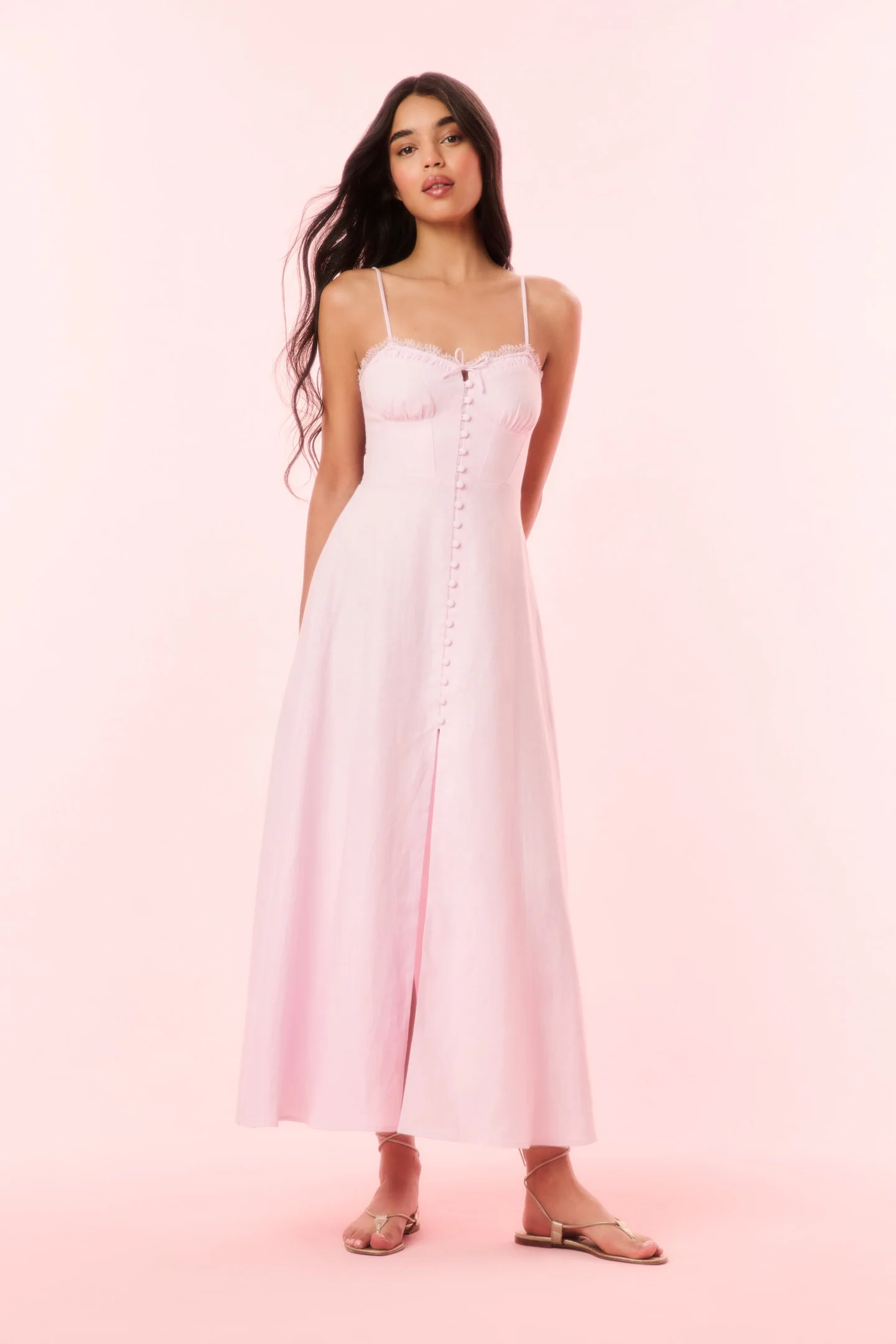 Linella Linen Midi Dress