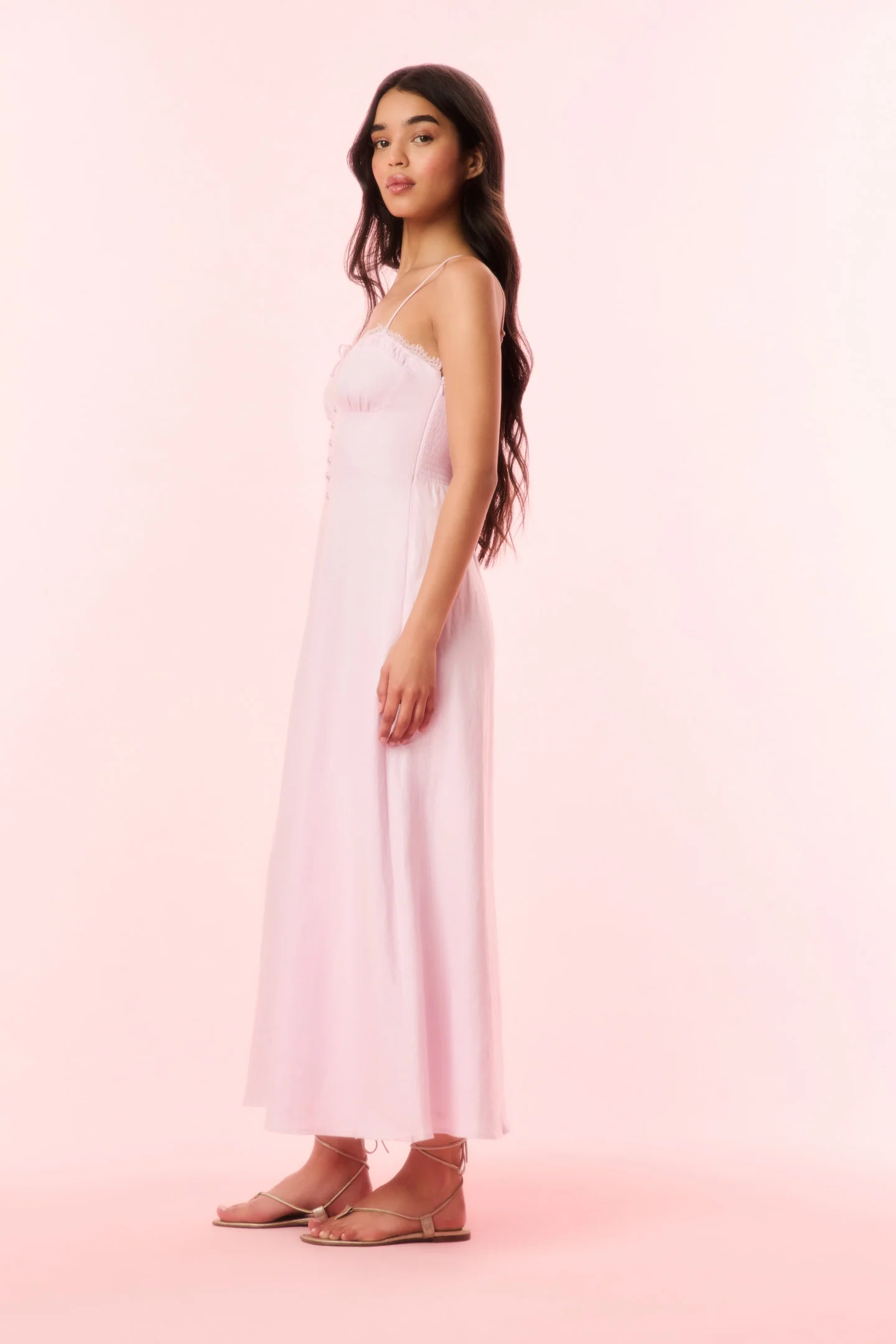Linella Linen Midi Dress
