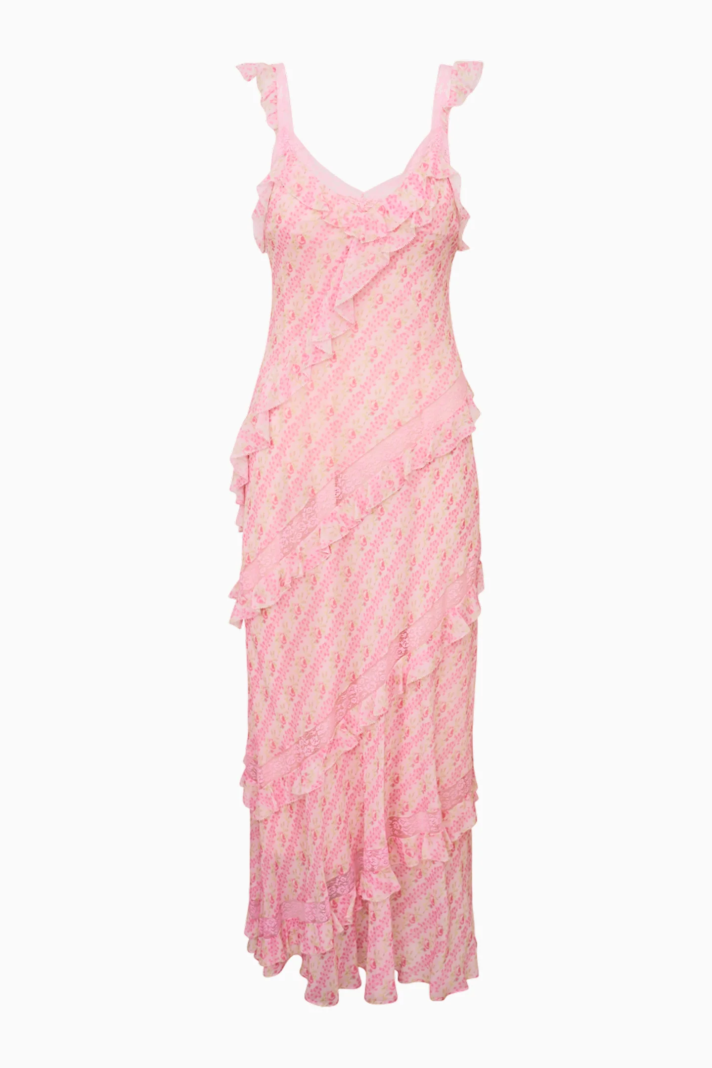 Radiance Fragrance Print Maxi Dress