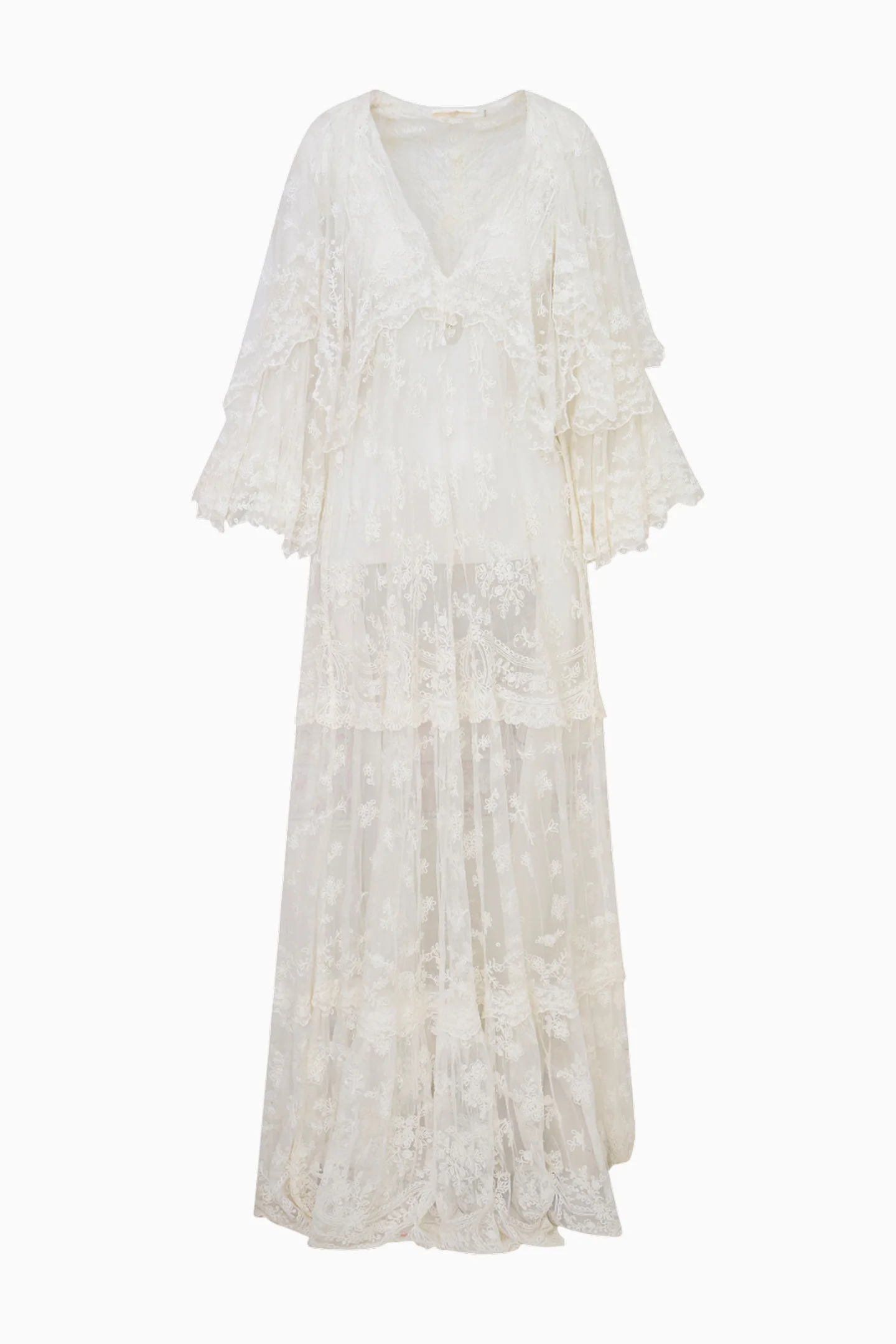 Roylan Lace Mesh Maxi Dress