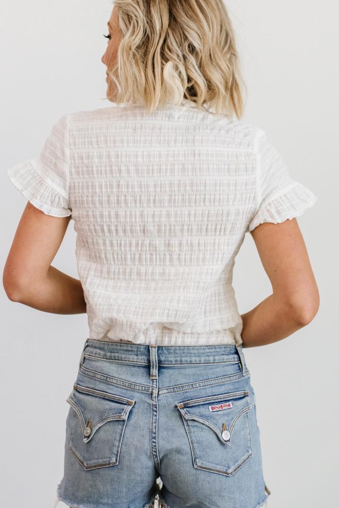 Zara Lace Top | White
