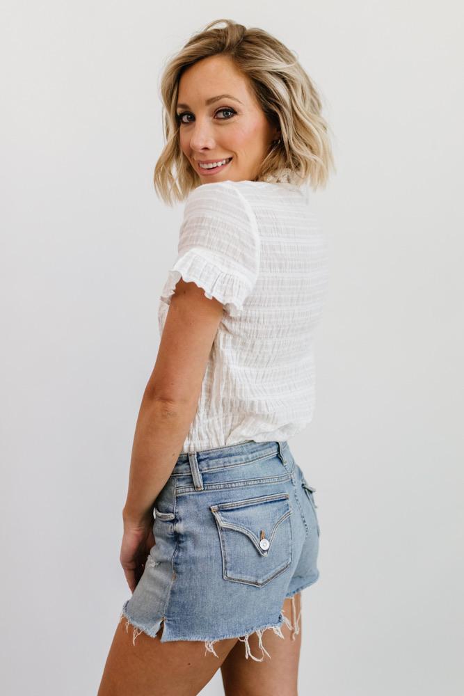 Zara Lace Top | White