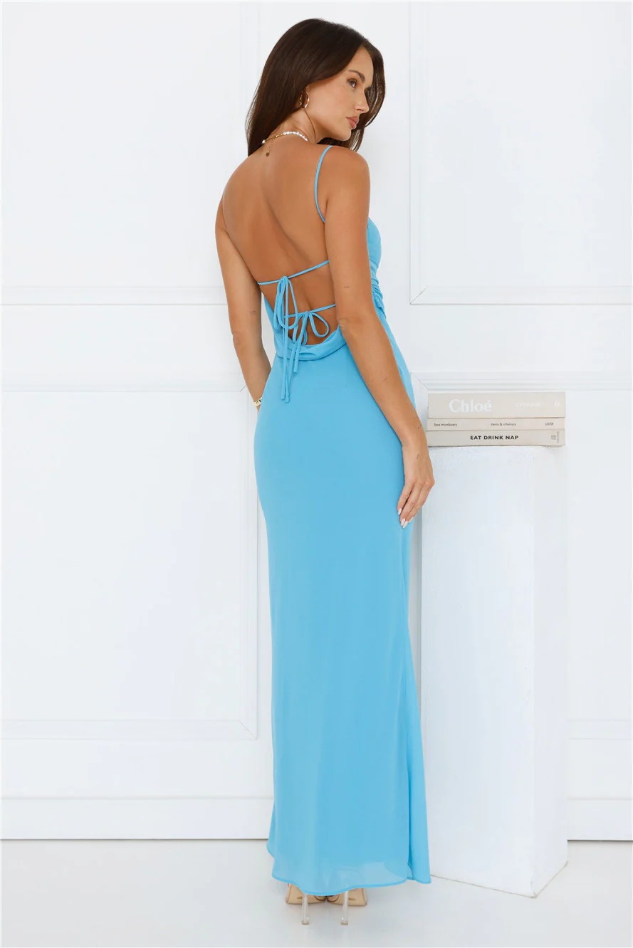 Radiant Energy Maxi Dress Blue