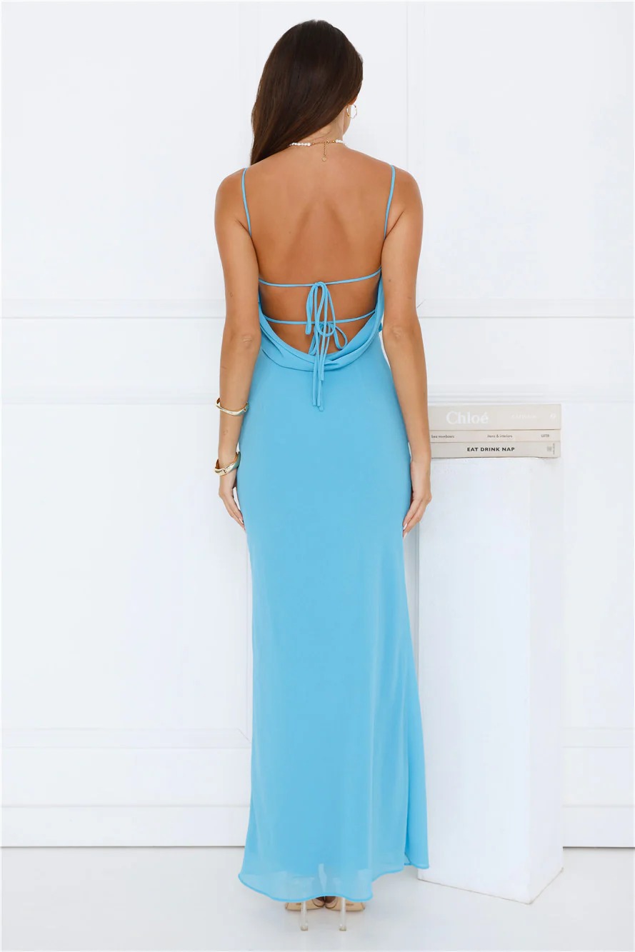 Radiant Energy Maxi Dress Blue