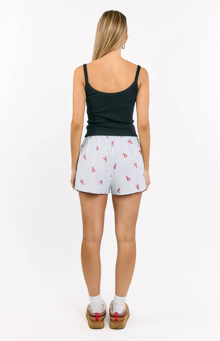 Alexea Lobster Print Pajama Shorts