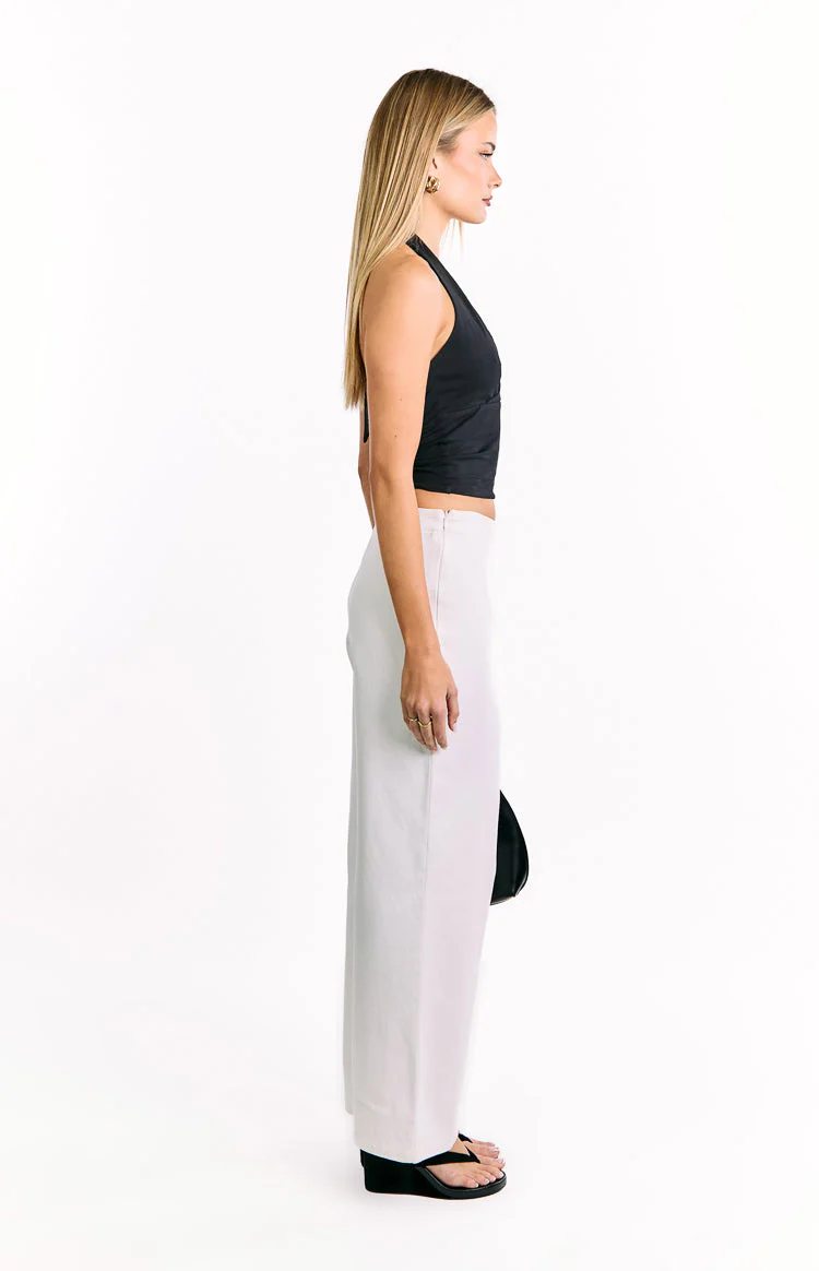 Lila Off White Buckle Pants