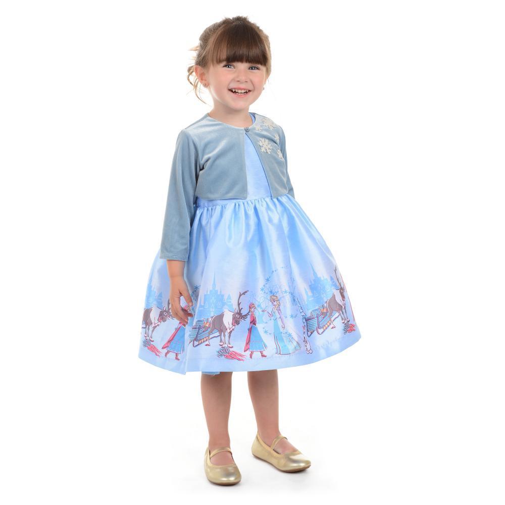 Disney X Pippa & Julie Elsa Border Print Dress KPF0006