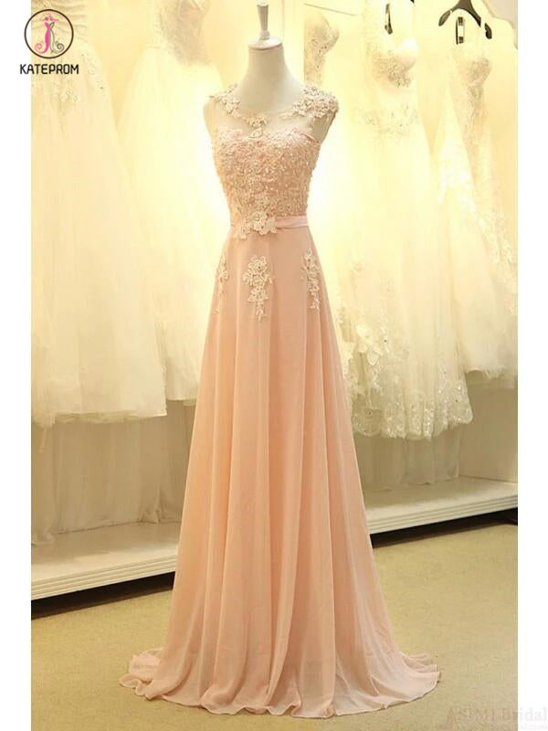 Real Made Lace Appliques Long Prom Dress Evening Dress KPP0099