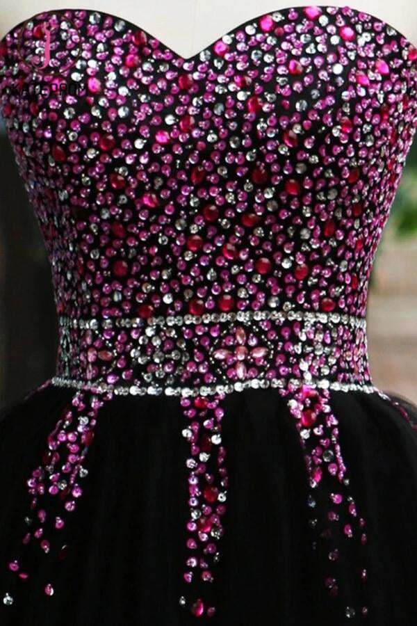 Sexy Sequins Beaded Sweetheart Prom Dress Homecoming Dress KPH0070