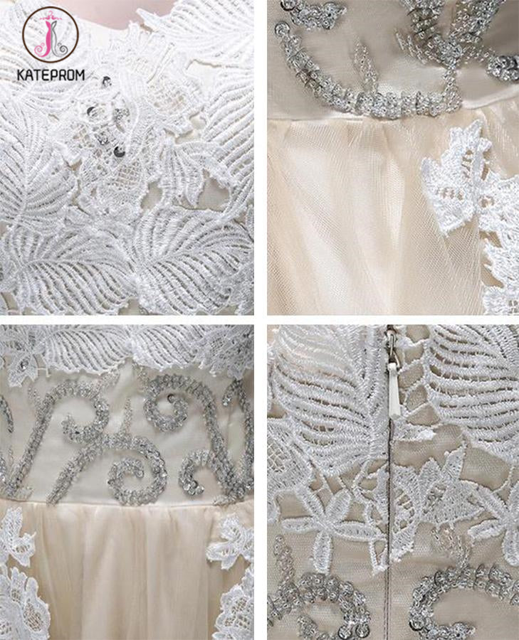 Strapless Sweetheart Appliqued Homecoming Dress with Beading Waist,Elegant Prom Dresses KPH0209