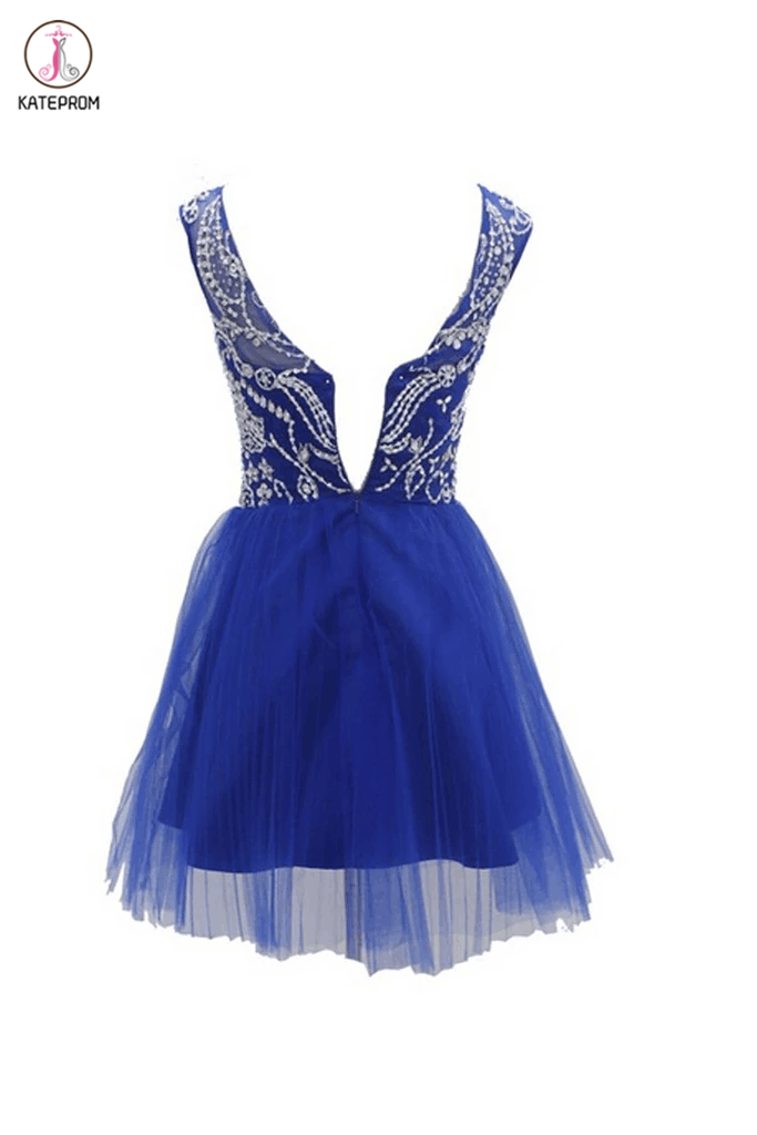 Short Beaded Prom Dress,Homecoming Dress,Cocktail Dress KPH0008