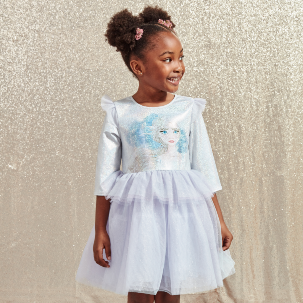 Disney X Pippa & Julie Frozen 2 Elsa Peplum Tutu Dress KPF0004