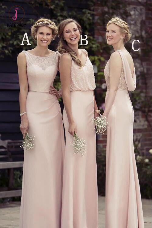 A-line/Princess Long Prom Dresses,Sexy Chiffon Bridesmaid Dresses,Long Prom Dress KPB0102