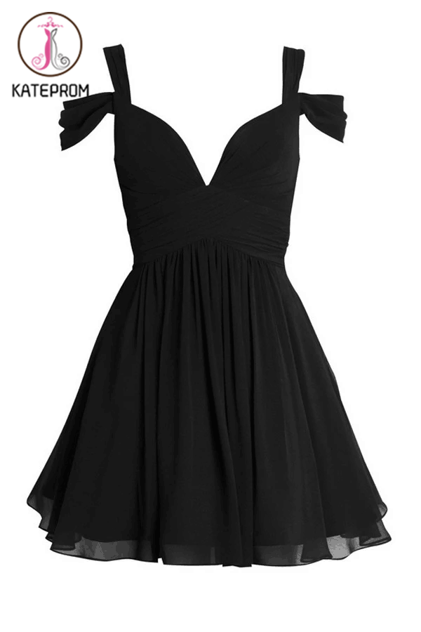 Ruched Chiffon Sweetheart Homecoming Dresses Prom Dresses KPH0077