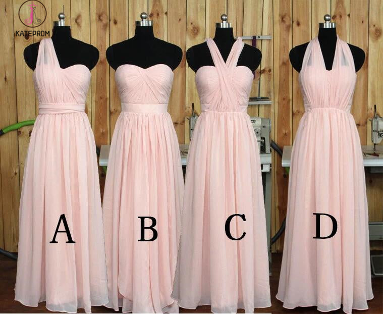 Convertible Blush Bridesmaid dress
