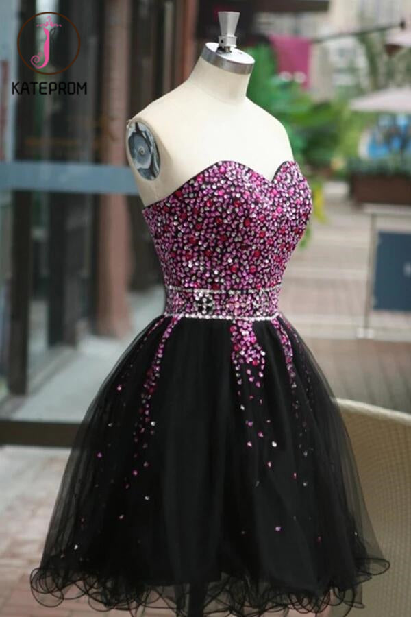 Sexy Sequins Beaded Sweetheart Prom Dress Homecoming Dress KPH0070