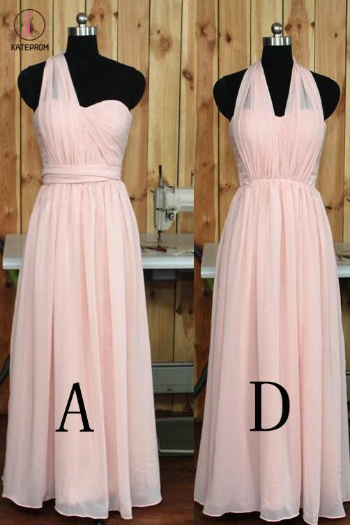 Convertible Blush Bridesmaid dress