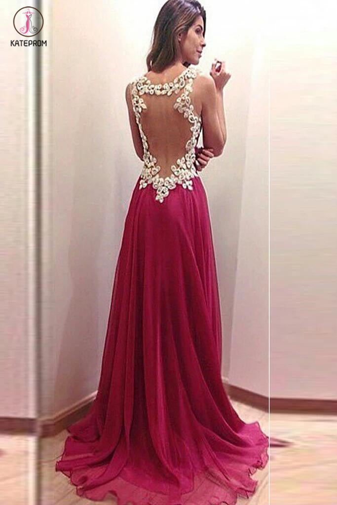 Charming New Arrival A-Line Appliques Prom Dress KPP0085