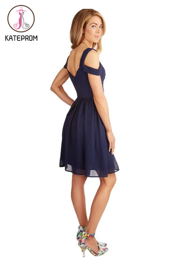 Ruched Chiffon Sweetheart Homecoming Dresses Prom Dresses KPH0077