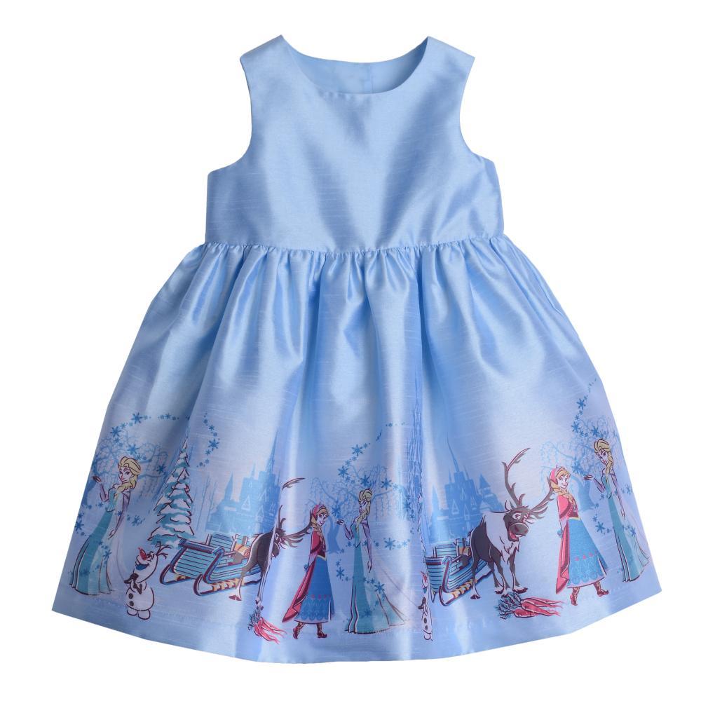Disney X Pippa & Julie Elsa Border Print Dress KPF0006