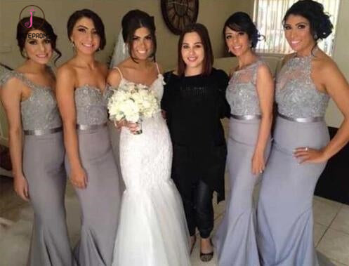 Sexy Bridesmaid Dresses Trumpet/Mermaid Short Train Lavender Bridesmaid Dresses KPB0003