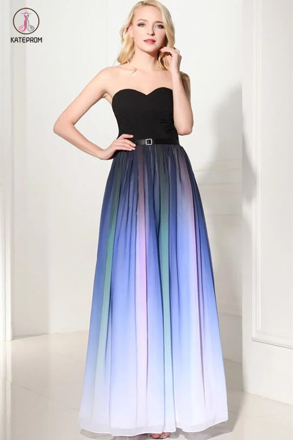 Sweetheart Ombre Charming Prom Dress Evening Dress KPP0107