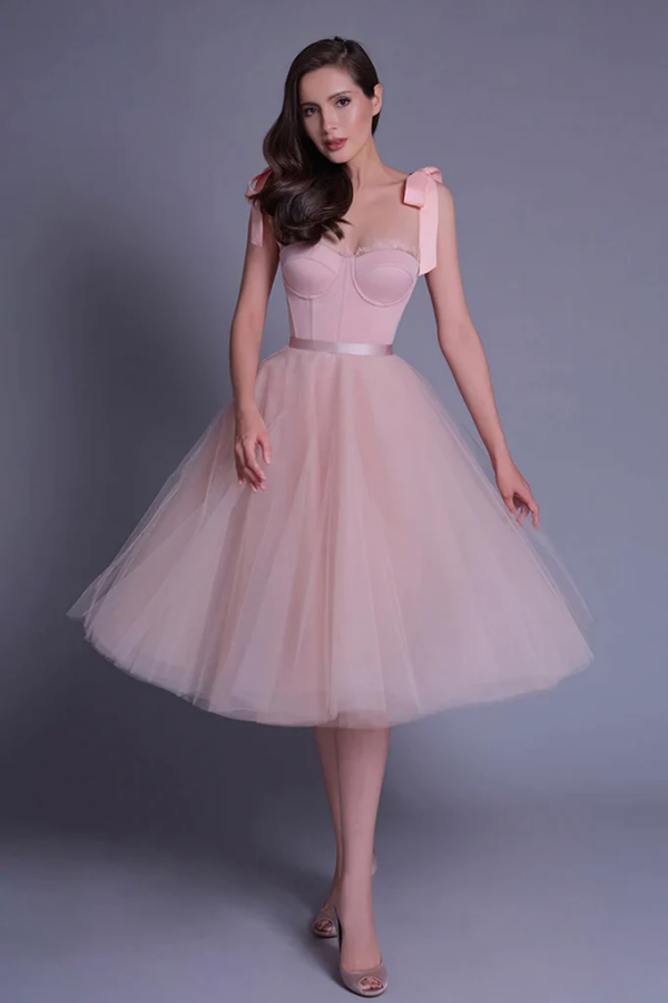 Pink Lovely Sweetheart Neckline Short Prom Dress Homecoming Dress KPH0673