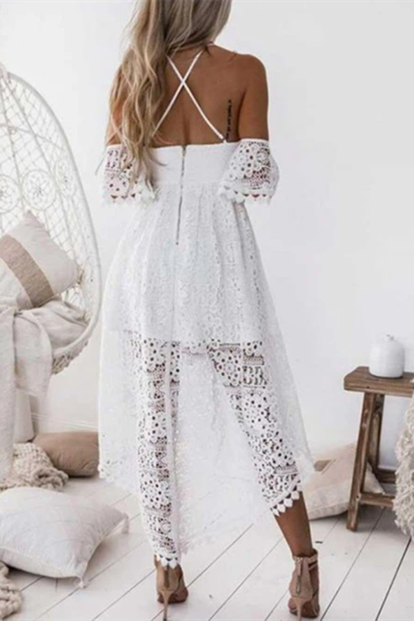 Sexy Lace A line Homecoming Dresses Spaghetti Straps Gowns KPH0552