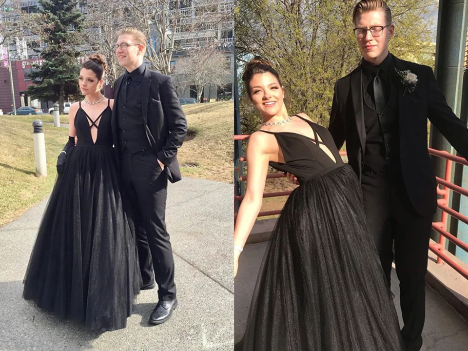 Fashion Spaghetti Straps Black Tulle A Line Prom Dresses Floor Length Evening Party Dresses KPP1437