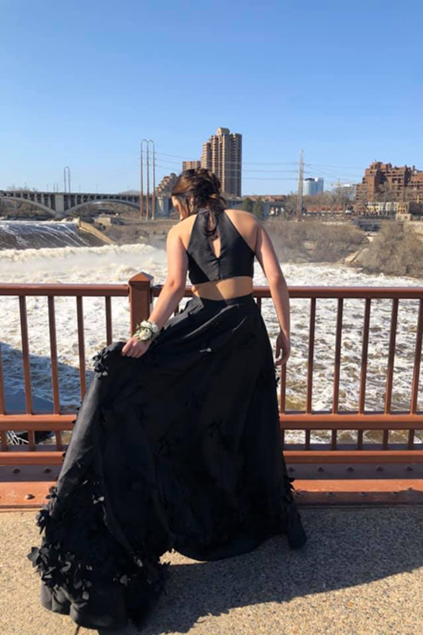 Beautiful Black Satin Prom Dresses Modest A Line Party Gowns KPP1461