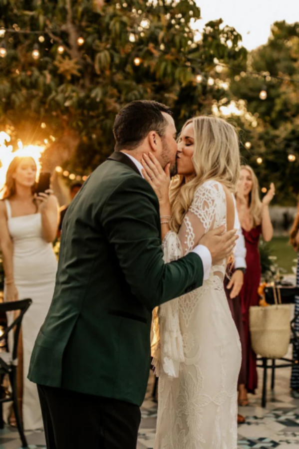 Sheath Column Long Sleeve Wedding Dresses Boho Country Bridal Dresses KPW0718