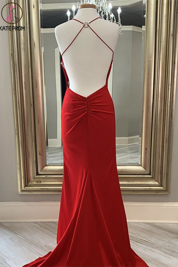 Red New Junior Prom Dress, Long Homecoming Dress for sale KPH0536