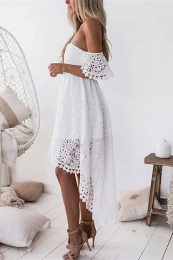 Sexy Lace A line Homecoming Dresses Spaghetti Straps Gowns KPH0552